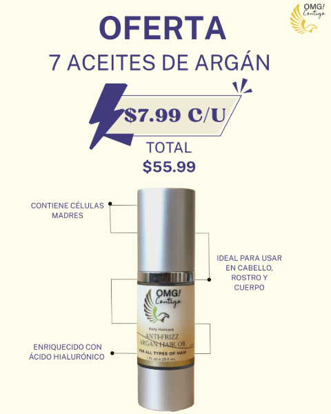 Picture of 7 Anti-Frizz Argan Hair Oils – Special Offer