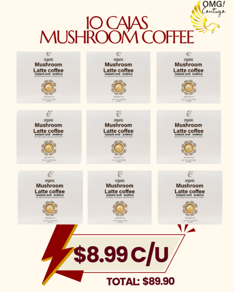 Picture of 10 BOXES OF MUSHROOM LATTE COFFEE INTANT AND ARABICA