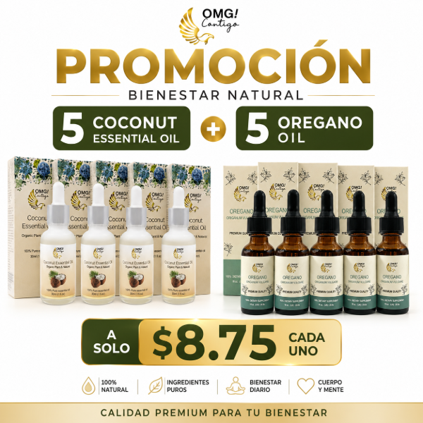 Imagen de 5 COCO AND 5 OREGANO $8.75 C/U