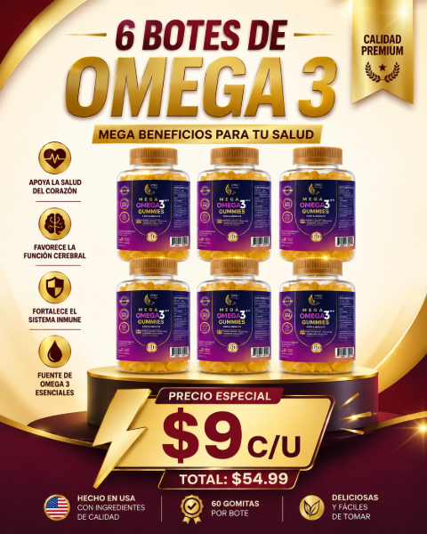 Picture of BUY 3 OMEGA FOR $51.99, ADD 3 MORE FOR ONLY $1 EACH