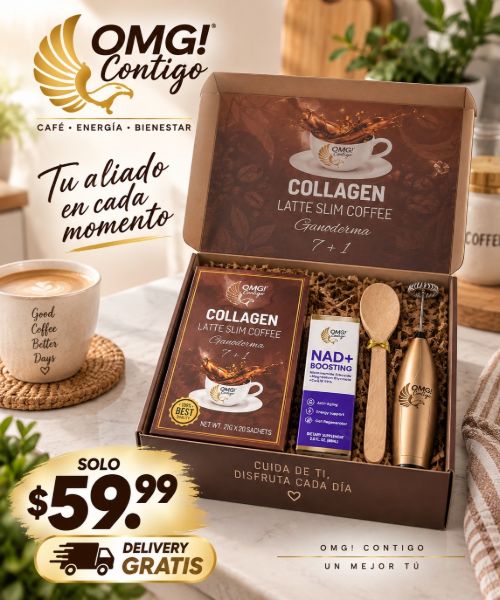 Picture of Box Collagen Coffee, Nad, Foamer and Spoon