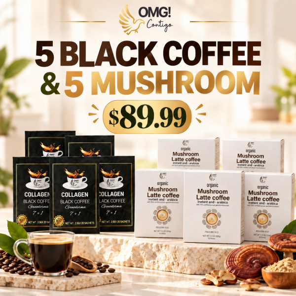 Picture of 5 BLACK COFFEE AND 5 MUSHROOM COFFEE