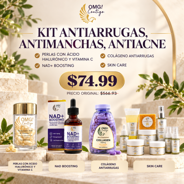 Picture of Beauty & Wellness Bundle – Skincare, Anti-Wrinkle Collagen, Serum Perls & NAD